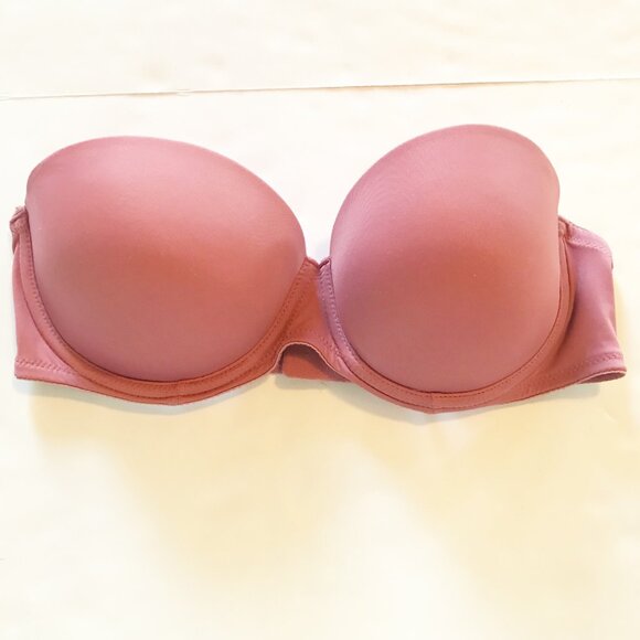 VICTORIA'S SECRET PINK Wear Everywhere Multi Way Push-Up Pink Bra Womens 34C - Picture 2 of 5